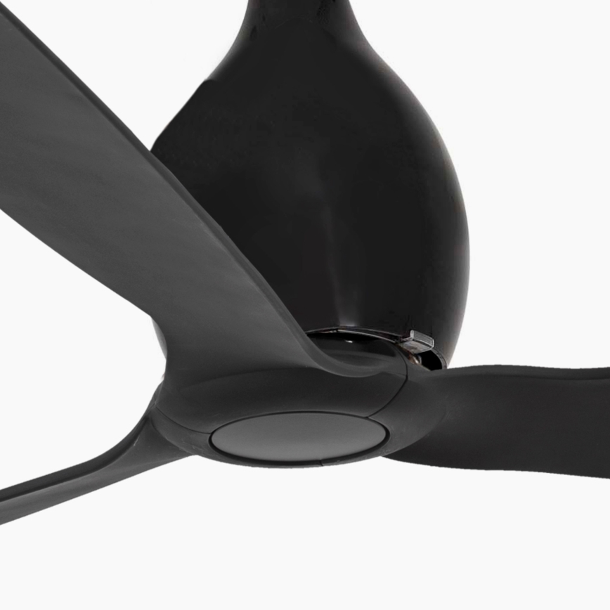 FARO 32030 - Deckenventilator MINI ETERFAN schwarz d 128 cm + Fernbedienung