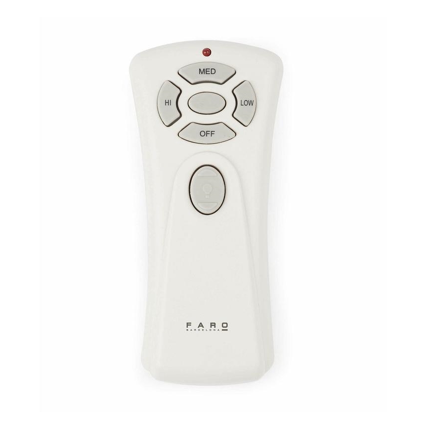 FARO 33370DC - Ventilateur de plafond LANTAU marron/chrome mat d. 132 cm + télécommande