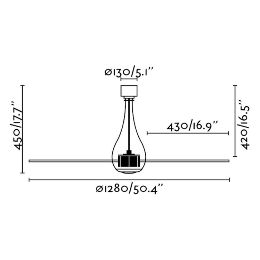 FARO 33382 - Deckenlüfter MINI ETERFAN