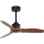 FARO 33425WT - Ventilatore da soffitto JUST FAN S Ø 81 cm marrone/nero Wi-Fi Tuya + telecomando