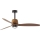 FARO 33435WT1N - Ventilatore da soffitto con illuminazione LED dimmerabile WEAVER M LED/16W/230V diam. 128 cm marrone/nero Wi-Fi Tuya + telecomando