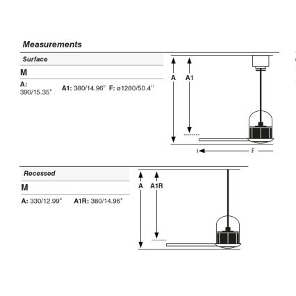 FARO 33435WT1N - Ventilatore da soffitto con illuminazione LED dimmerabile WEAVER M LED/16W/230V diam. 128 cm marrone/nero Wi-Fi Tuya + telecomando