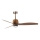FARO 33436WT1N - Ventilateur de plafond LED dimmable WEAVER M LED/16W/230V Ø 128 cm marron/laiton Wi-Fi Tuya + télécommande