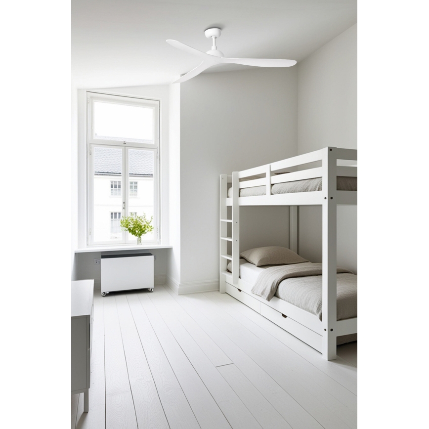 FARO 33446WT - Deckenventilator GOTLAND L weiß d 132 cm Wi-Fi Tuya + Fernbedienung