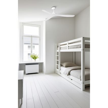 FARO 33446WT - Ventilateur de plafond GOTLAND L blanc d. 132 cm Wi-Fi Tuya + Télécommande
