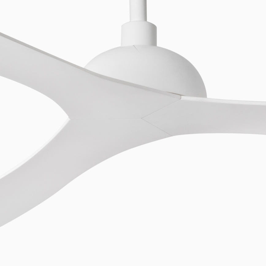 FARO 33446WT - Ventilateur de plafond GOTLAND L blanc d. 132 cm Wi-Fi Tuya + Télécommande
