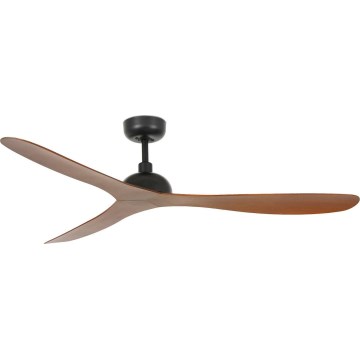 FARO 33447WT - Ventilatore da soffitto GOTLAND L marrone/nero diametro 132 cm Wi-Fi Tuya + telecomando