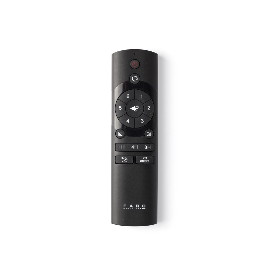 FARO 33447WT - Ventilatore da soffitto GOTLAND L marrone/nero diametro 132 cm Wi-Fi Tuya + telecomando