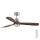 FARO 33463DC - Ventilatore da soffitto LANTAU LED/12W/230V legno/cromo opaco d. 168 cm + telecomando