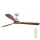FARO 33464DC - Deckenventilator LANTAU XL braun/matt Chrom d 168 cm + Fernbedienung