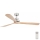 FARO 33504DC - Ventilateur de plafond LANTAU XL bois/chrome mat d. 168 cm + Télécommande