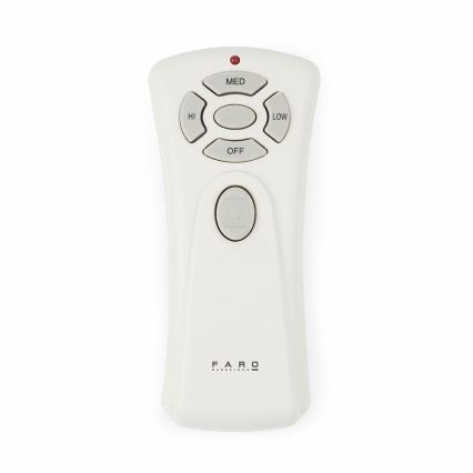 FARO 33518DC - Ventilateur de plafond LANTAU LED/15W/230V chrome mat/bois + Télécommande