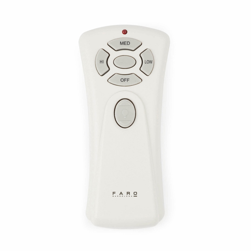 FARO 33518DC - Ventilateur de plafond LANTAU LED/15W/230V chrome mat/bois + Télécommande
