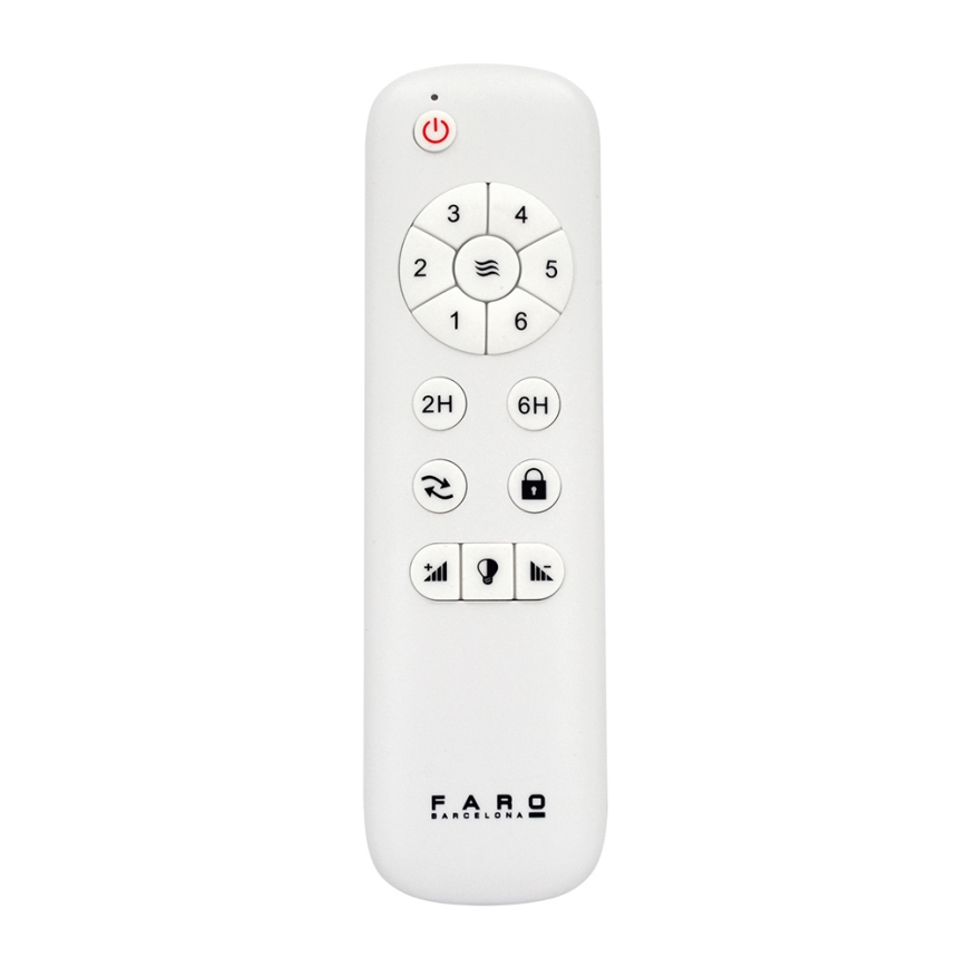 FARO 33524 - Ventilateur de plafond POROS LED/15W/230V blanc/marron