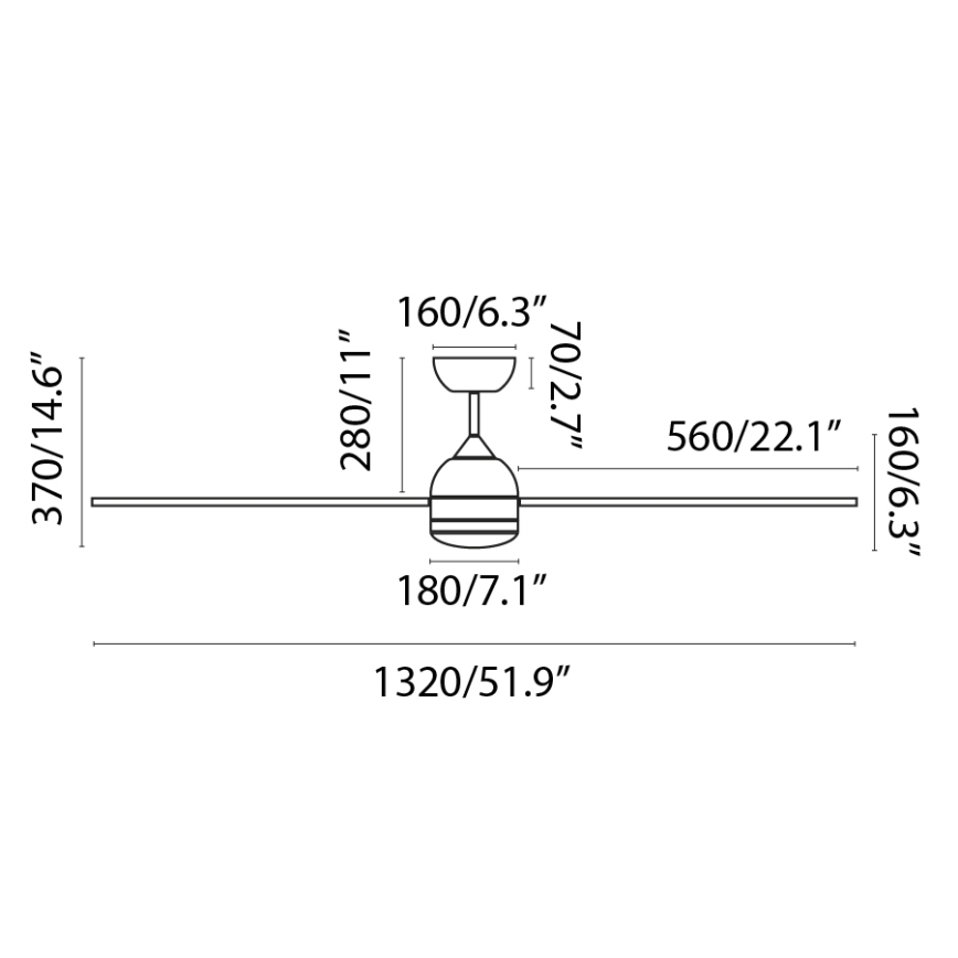 FARO 33524WP - Ventilatore da soffitto POROS L LED/19W/230V legno/bianco d. 132 cm SMART + telecomando
