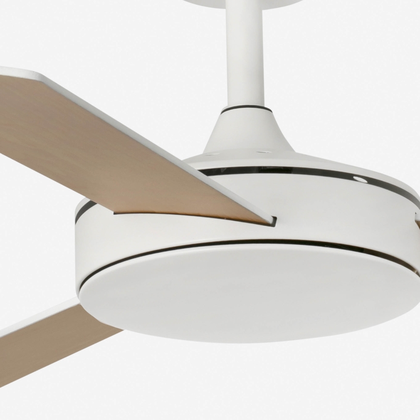 FARO 33603DC - Deckenventilator MINI MALLORCA S braun/weiß d 106 cm + Fernbedienung
