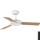 FARO 33603DC - Ventilateur de plafond MINI MALLORCA S marron/blanc d. 106 cm + télécommande