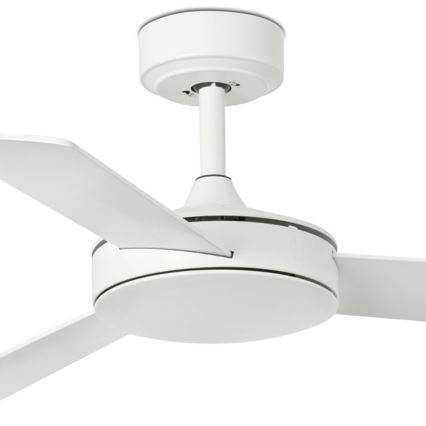 FARO 33603DCWT - Ventilatore da soffitto MINI MALLORCA S marrone/bianco diametro 106 cm Wi-Fi Tuya + telecomando
