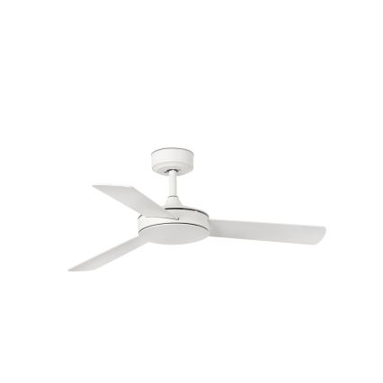FARO 33603DCWT - Ventilatore da soffitto MINI MALLORCA S marrone/bianco diametro 106 cm Wi-Fi Tuya + telecomando