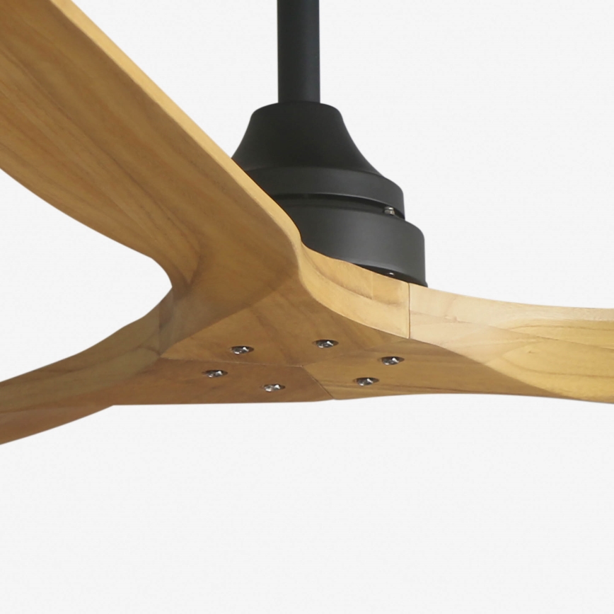 FARO 33718DC- Ventilateur de plafond ALO L bois/noir d. 152 cm + télécommande