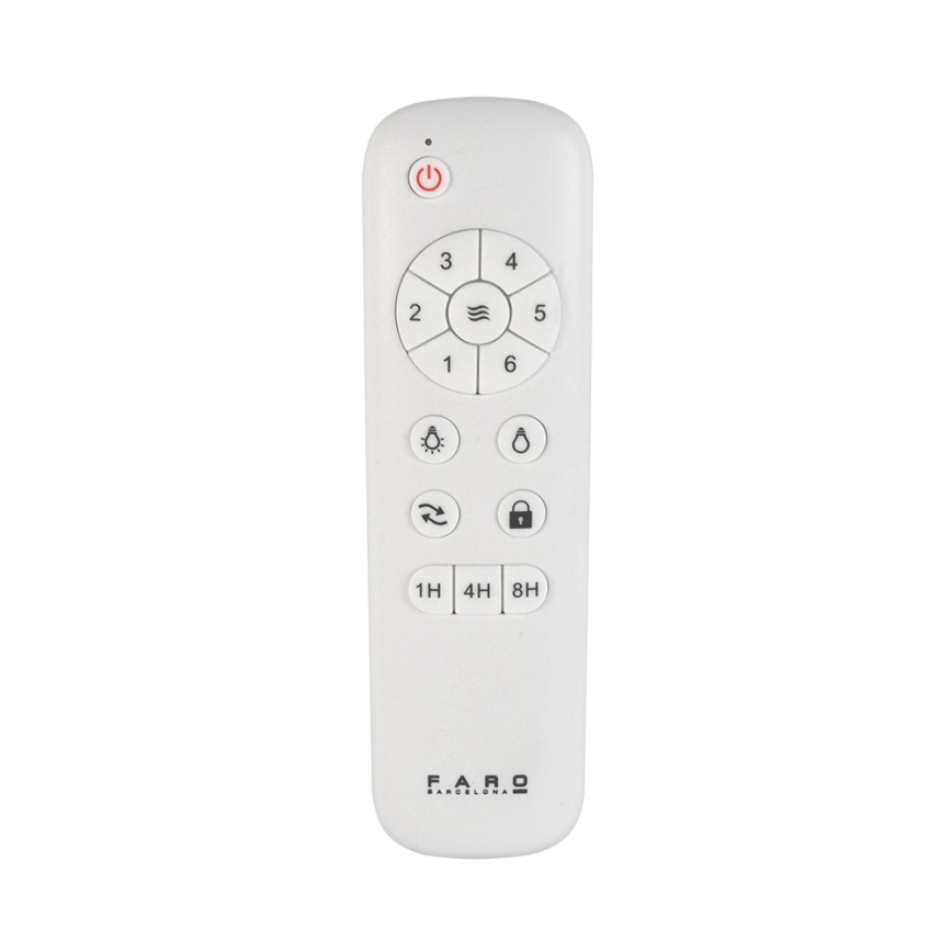 FARO 33725 - Ventilateur de plafond HYDRA LED/20W/230V d. 132 cm + télécommande