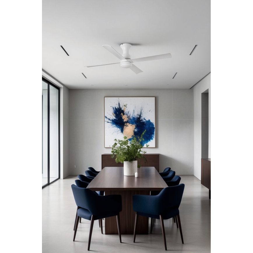 FARO 33756WT - Plafoniera LED FRASER XL LED/16W/230V bianco diametro 120 cm Wi-Fi Tuya + telecomando