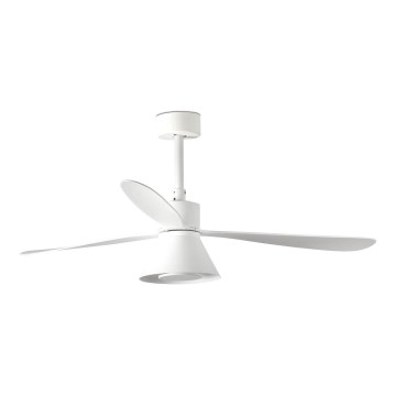 FARO 33760WT-22 - Dimmbarer LED-Deckenventilator AMELIA L CONE LED/20W/230V 2700/3500/5000K weiß d 132 cm Wi-Fi Tuya + Fernbedienung