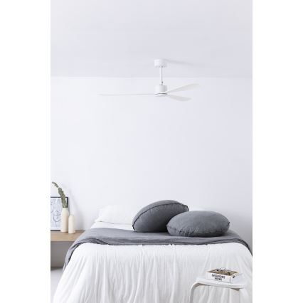 FARO 33760WT - Ventilateur de plafond AMELIA L blanc d. 132 cm Wi-Fi Tuya + Télécommande