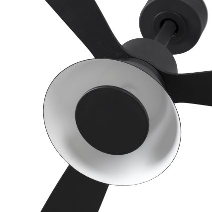 FARO 33761WT-23 - Ventilateur de plafond à intensité variable AMELIA L CONE LED/20W/230V 2700/3500/5000K noir d. 132 cm Wi-Fi Tuya + Télécommande
