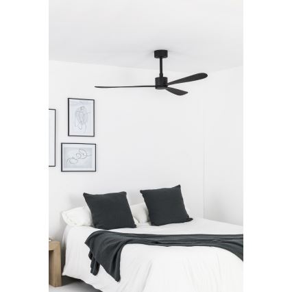 FARO 33761WT - Deckenventilator AMELIA L schwarz d 132 cm Wi-Fi Tuya + Fernbedienung