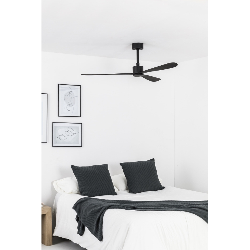 FARO 33761WT - Deckenventilator AMELIA L schwarz d 132 cm Wi-Fi Tuya + Fernbedienung