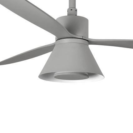 FARO 33762WT-24 - Ventilatore da soffitto dimmerabile a LED AMELIA L CONE LED/20W/230V 2700/3500/5000K grigio diametro 132 cm Wi-Fi Tuya + telecomando