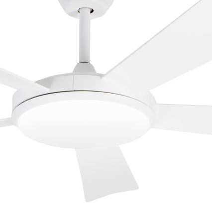 FARO 33803 - Ventilatore da soffitto LED SAONA LED/24W/230V bianco d.132 cm + telecomando