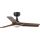 FARO 33806WT-1TW - Ventilatore da soffitto dimmerabile a LED HEYWOOD S LED/10W/230V 2700/4000/6000K legno/nero d90 cm Wi-Fi Tuya + telecomando