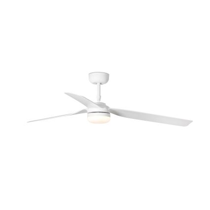 FARO 33814WT-20 - PUNT M LED-dimmbarer Deckenventilator, 18 W, 230 V, 2700/3000/4000 K, weiß, Ø 132 cm, Wi‑Fi (Tuya) + Fernbedienung