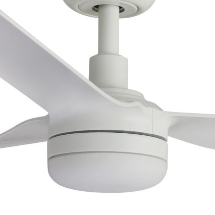 FARO 33814WT-20 - PUNT M LED-dimmbarer Deckenventilator, 18 W, 230 V, 2700/3000/4000 K, weiß, Ø 132 cm, Wi‑Fi (Tuya) + Fernbedienung