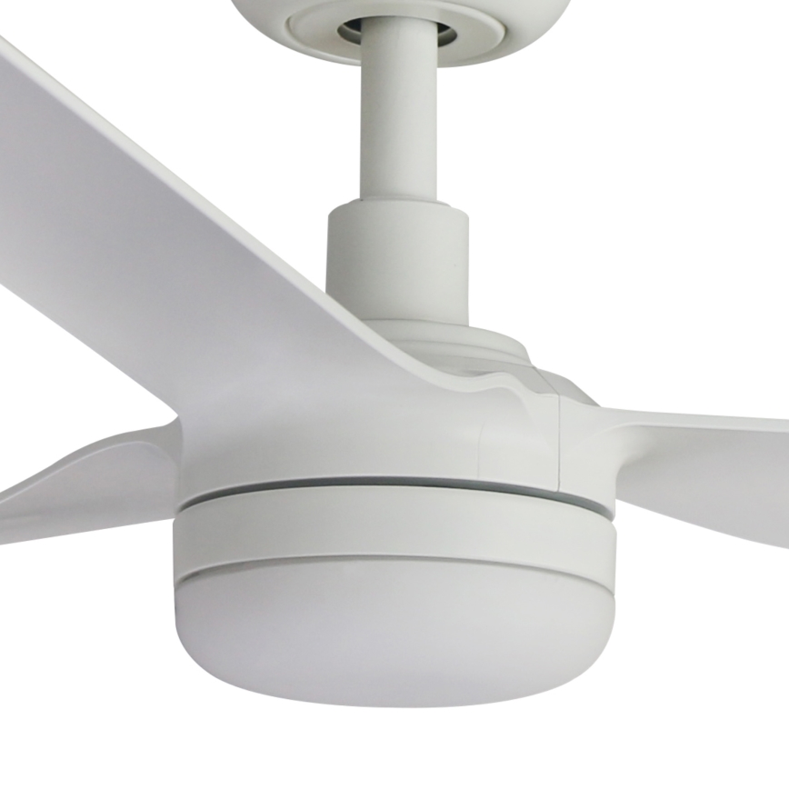 FARO 33814WT-20 - PUNT M LED-dimmbarer Deckenventilator, 18 W, 230 V, 2700/3000/4000 K, weiß, Ø 132 cm, Wi‑Fi (Tuya) + Fernbedienung