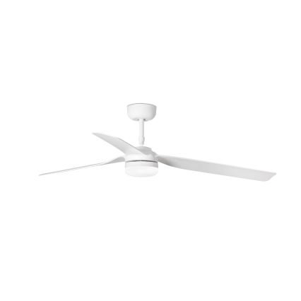 FARO 33814WT-20 - Ventilateur de plafond à intensité variable PUNT M LED/18W/230V 3000/4200/6500K blanc d. 132 cm Wi-Fi Tuya + Télécommande
