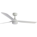 FARO 33814WT-20 - Ventilatore da soffitto dimmerabile a LED PUNT M LED/18W/230V 3000/4200/6500K bianco diametro 132 cm Wi-Fi Tuya + telecomando