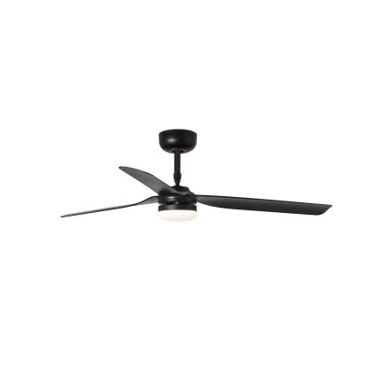 FARO 33815WT-21 - LED-dimmbarer Deckenventilator PUNT M LED/18W/230V 2700/3000/4000K schwarz Ø 132 cm Wi-Fi Tuya + Fernbedienung