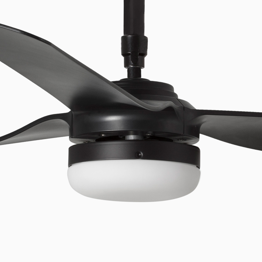 FARO 33815WT-21 - Ventilateur de plafond LED dimmable PUNT M LED/18W/230V 2700/3000/4000K noir Ø 132 cm Wi-Fi Tuya + télécommande
