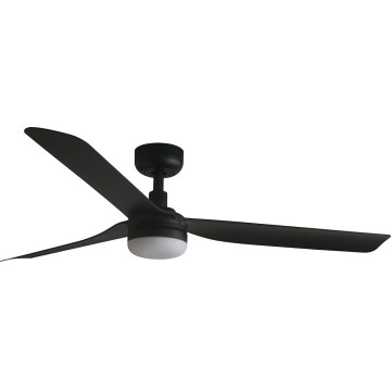 FARO 33815WT-21 - Ventilatore da soffitto dimmerabile a LED PUNT M LED/18W/230V 3000/4200/6500K nero diametro 132 cm Wi-Fi Tuya + telecomando