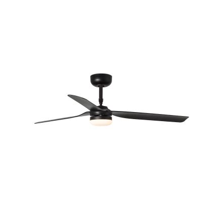 FARO 33815WT-21 - Ventilatore da soffitto dimmerabile a LED PUNT M LED/18W/230V 3000/4200/6500K nero diametro 132 cm Wi-Fi Tuya + telecomando