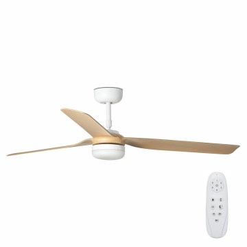 FARO 33816-20 - LED-Deckenventilator PUNT LED/18W/230V Wi-Fi braun/schwarz + Fernbedienung