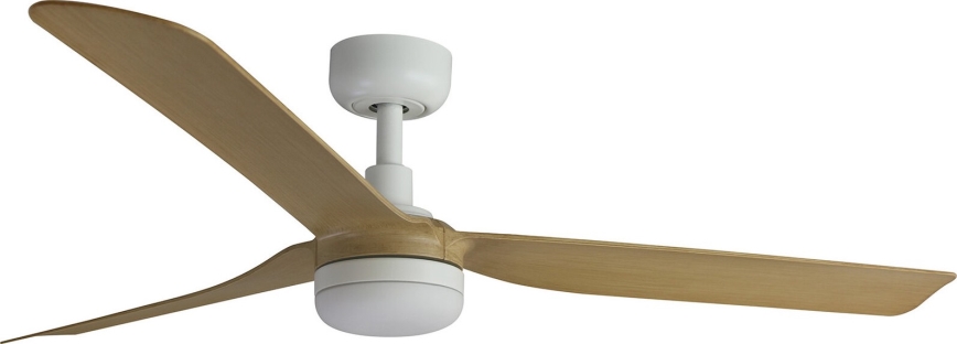 FARO 33816WT-20 - Dimmbarer LED-Deckenventilator PUNT M LED/18W/230V braun/weiß d 132 cm Wi-Fi Tuya + Fernbedienung