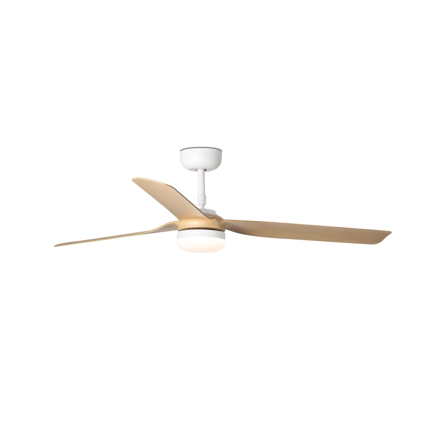 FARO 33816WT-20 - Dimmbarer LED-Deckenventilator PUNT M LED/18W/230V braun/weiß d 132 cm Wi-Fi Tuya + Fernbedienung