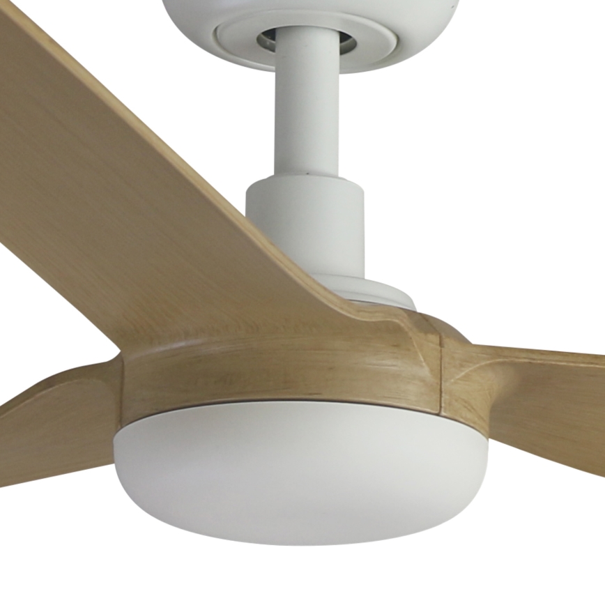 FARO 33816WT - Deckenventilator PUNT M braun/weiß d 132 cm Wi-Fi Tuya + Fernbedienung