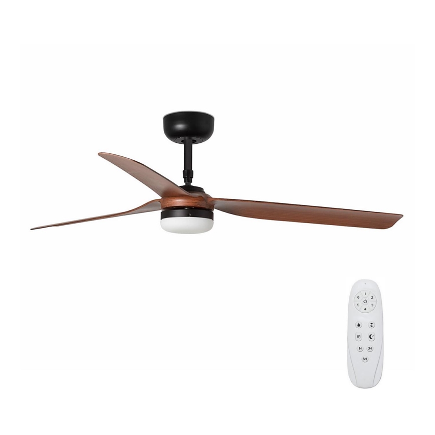 FARO 33817-21 - LED-Deckenventilator PUNT LED/24W/230V 3000/4000/6500K braun/schwarz + Fernbedienung