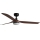 FARO 33817WT-21 - Ventilateur de plafond à intensité variable PUNT M LED/18W/230V marron/noir d. 132 cm Wi-Fi Tuya + Télécommande