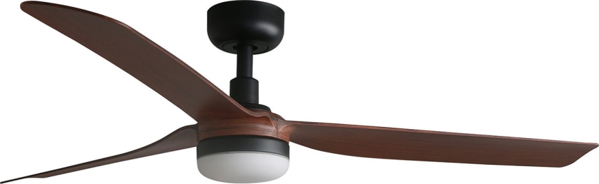 FARO 33817WT-21 - Ventilatore da soffitto dimmerabile a LED PUNT M LED/18W/230V marrone/nero diametro 132 cm Wi-Fi Tuya + telecomando